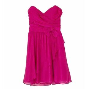 NWT B.DARLIN dress size juniors 3/4 pink strapless cocktail party Womens 2